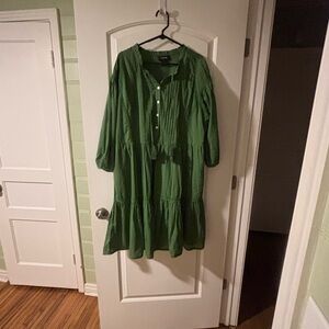 NWOT Karen Kane green dress